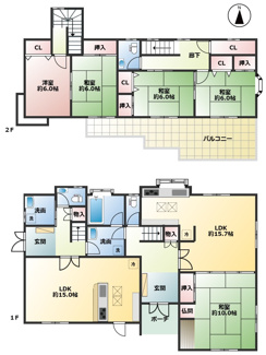 【間取り】 | 桂木３丁目　中古戸建 | 図面と現況が異なる場合は現況を優先します