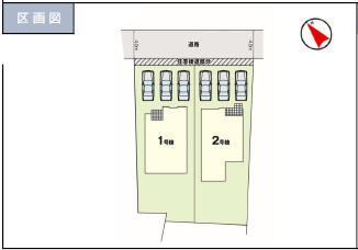 仲介手〇料不要　KEIAIビルドLIGARE合志市御代志2期【合志楓の森小・合志楓の森中】の区画図