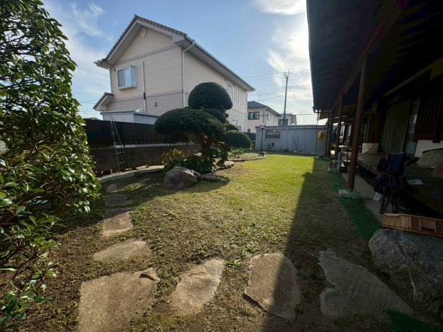 茂原市下永吉　中古戸建の庭