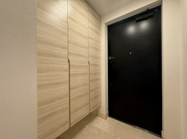 ドレッセ二子新地の玄関