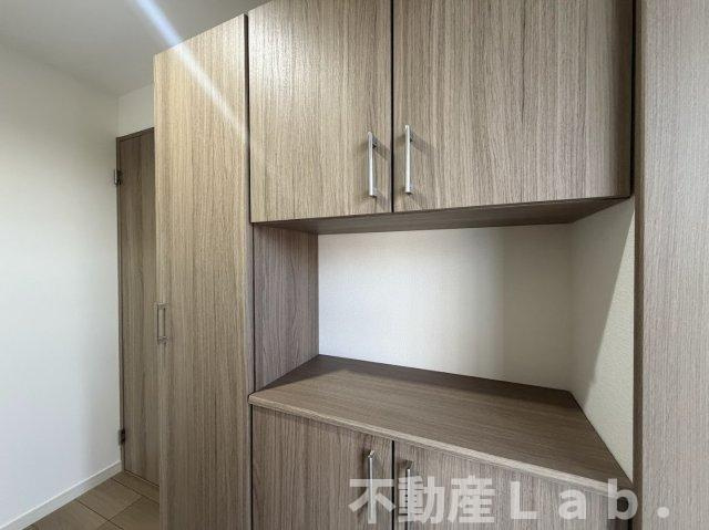 ソルーナ松橋の収納|１B号室(モデルルーム)の写真です。