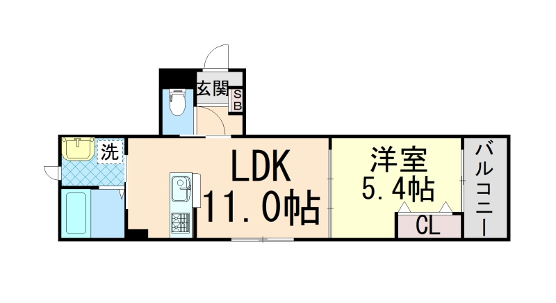 ホワイトメゾン御影の間取り