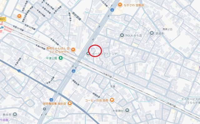 加古川市米田町平津　　JR「宝殿駅」徒歩10分の地図