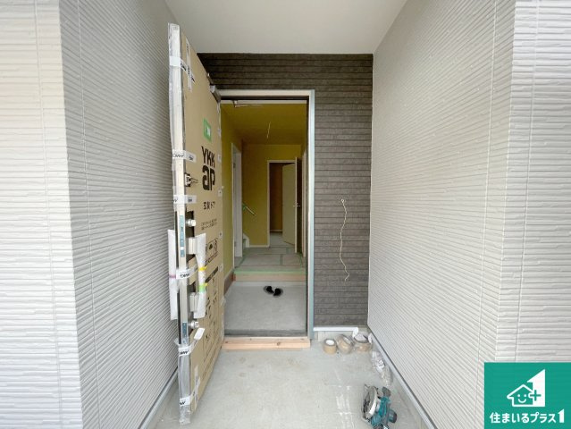 羽曳野市碓井　第1期　新築一戸建ての外観|現在の進捗状況です！順調に作業進行中、完成が待ち遠しいです！詳細の間取り等、お気軽にお問い合わせください！