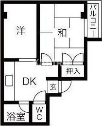 メビウス京橋南レジデンスの間取り