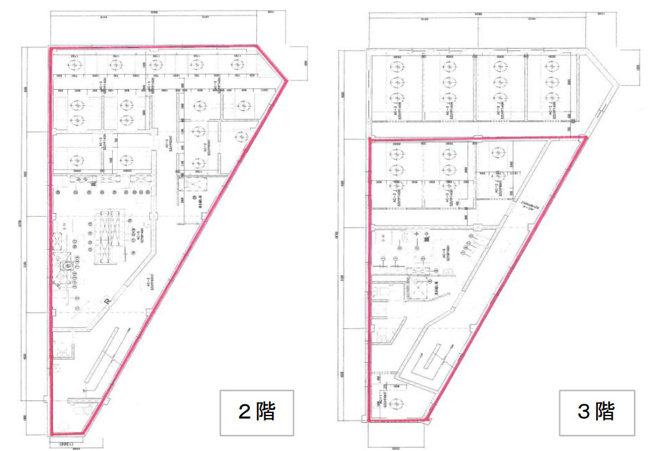 【間取り】 | 川崎駅4分 金子ビル 2-3階 58坪