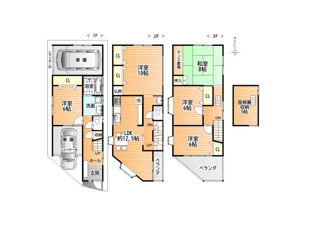 南野口町　中古一戸建ての間取り|間取り図はいかがですか？ご希望を叶える間取りですか？リビングの広さは？水回りの位置は？カウンターキッチン？など色々な情報が集約されています。弊社ではリフォームなどのご相談も承っております。