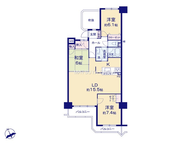 【間取り】の画像