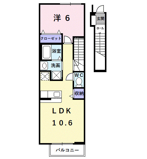 サニープレイスの間取り