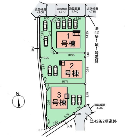 富士市中里第９　新築戸建　全３棟　3号棟の区画図