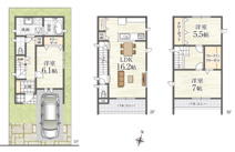 高槻市大塚町3丁目　新築戸建の画像