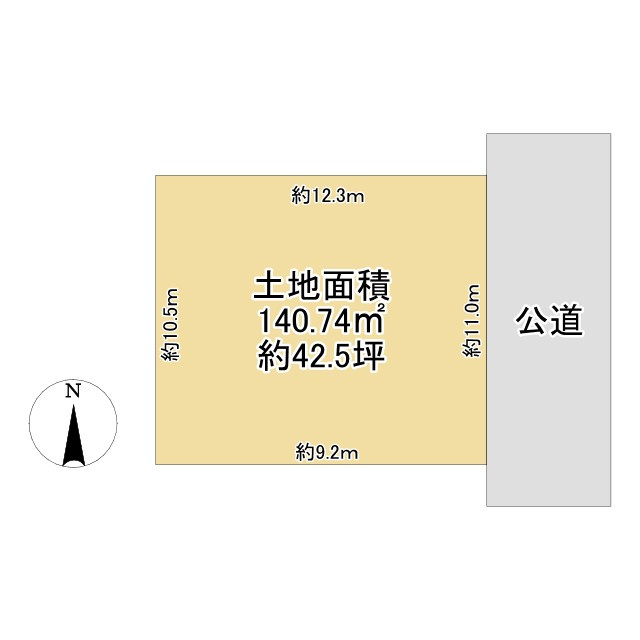 鈴鹿市西条2丁目 売土地の土地図