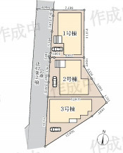 さいたま市見沼区堀崎町　新築一戸建て　リーブルガーデン　03の区画図|3号棟
26.2.7撮影済み