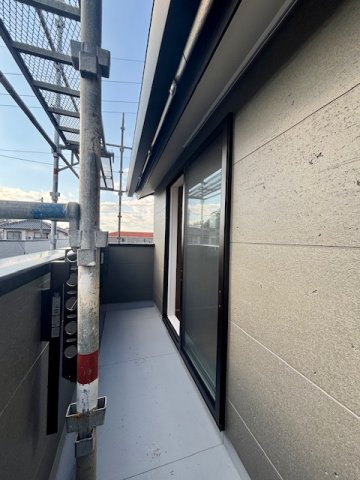 久留米市善導寺町飯田　9号地のバルコニー