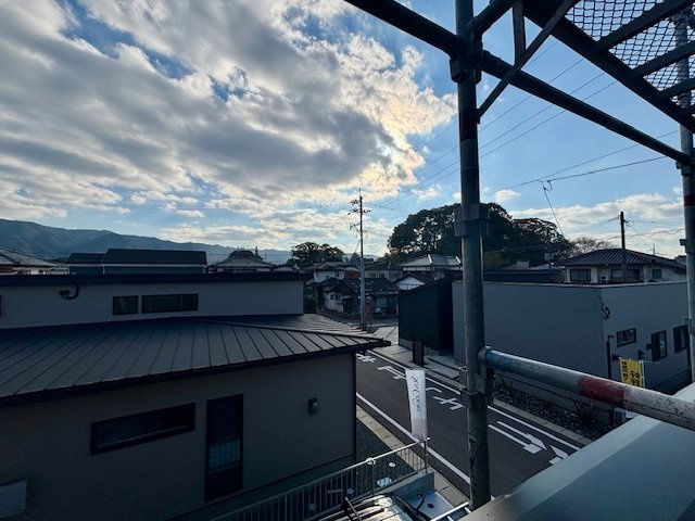 久留米市善導寺町飯田　9号地の展望|２階建が建ち並ぶ落着いた環境ですね♪