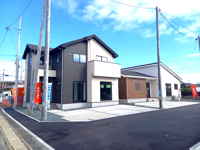 【いわき市平中神谷1期　1号棟】　家族が喜ぶ新生活」始めてみませんか？の前面道路含む現地写真|前面道路含む現地写真です