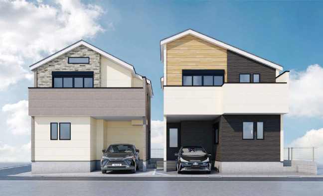 練馬区貫井4丁目　ZEH水準　車庫付デザイン住宅　全2棟