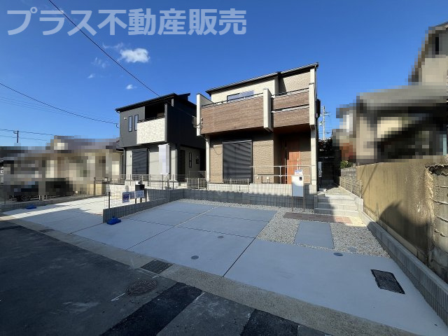 【外観】 | 福岡市東区高美台1丁目第1　2号棟（全2棟）【仲介手数料無料・0円】 | まもなく完成。ご内覧は可能です。ご見学はプラス不動産販売にお任せ下さい。