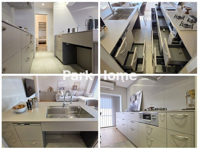 サーパス北本町のキッチン|食洗機付きお洒落なオープンシステムキッチン設備