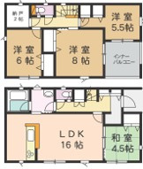 【間取り】 | ＼ラ ス ト２棟！／涌谷町下町全３棟　２号棟
