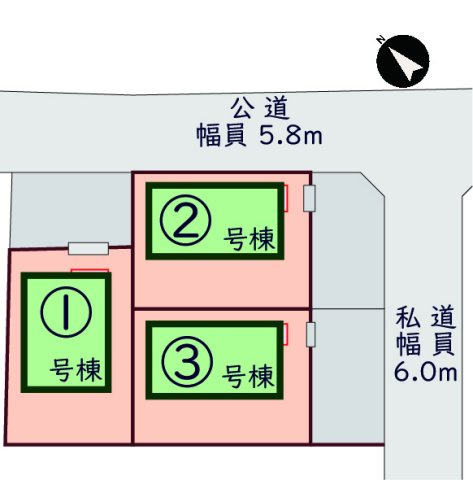 【区画図】 | ＼ラ ス ト２棟！／涌谷町下町全３棟　２号棟