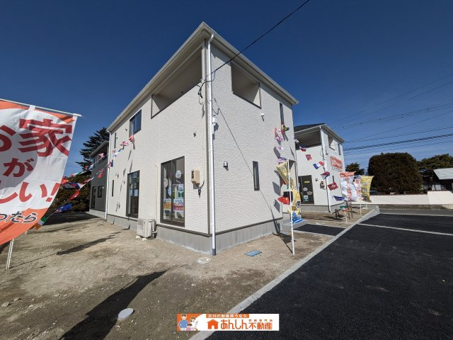 【外観】 | ＼もうすぐ完成！／涌谷町３号棟 | ＼２月１４日より完成内覧会開催／
庭付き！陽当り良好！駐車場３台！月々５万円台！