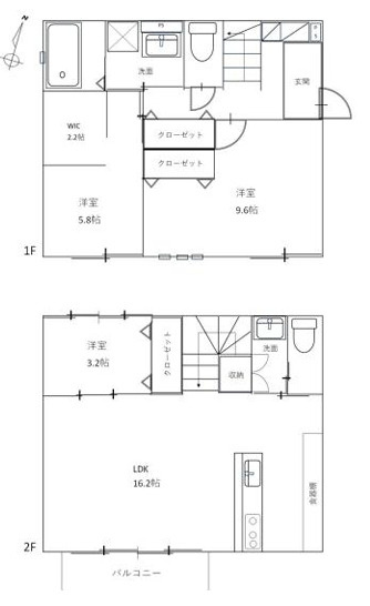 小田原市前川　中古戸建の間取り