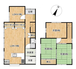【間取り】 | 周南市大字久米戸建