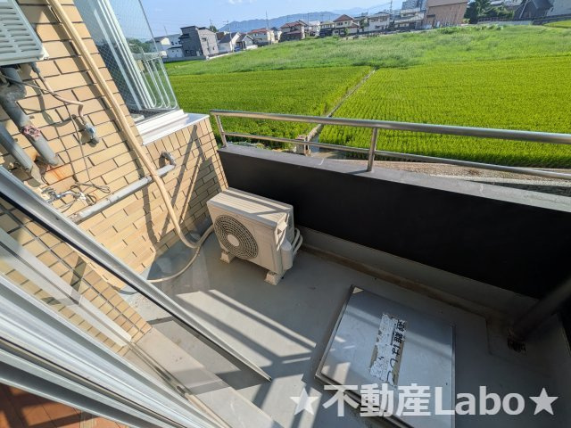 竹内ハイツのバルコニー