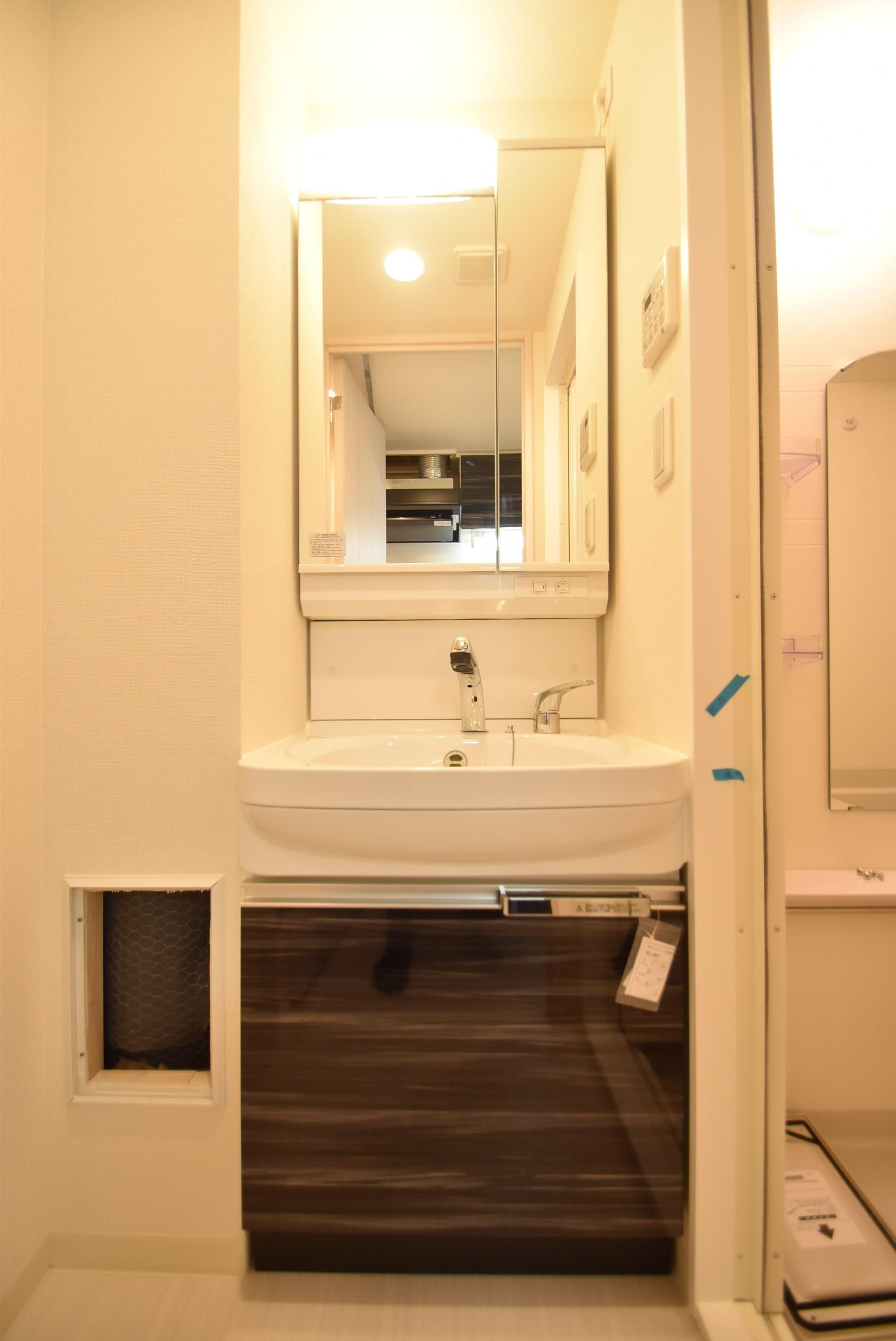 大阪市城東区新喜多１丁目の賃貸マンションの洗面所