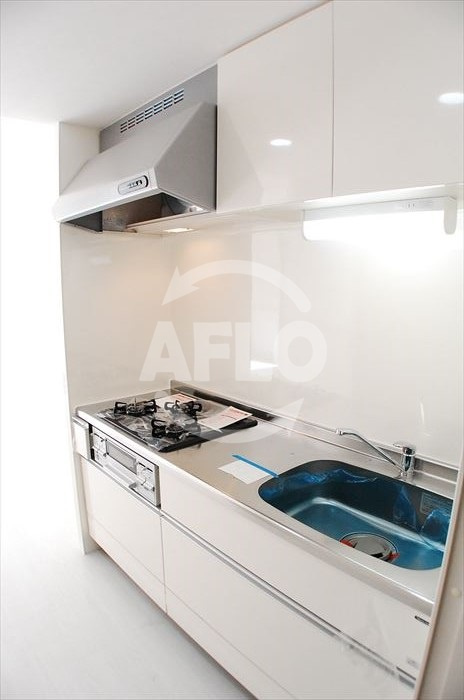 フェリーチェ難波のキッチン|フェリーチェ難波　ガス3口コンロシステムキッチン