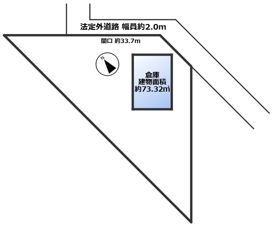 高島市安曇川町北船木中古倉庫の間取り