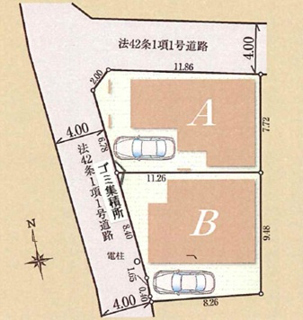 【区画図】 | 練馬区南田中5丁目　新築戸建　A号棟 10280万円