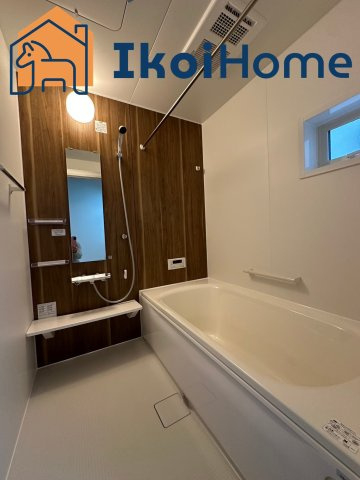 明石市朝霧南町3丁目第2　全3棟　1号棟　新築戸建の浴室|同社施工事例です●年中無休：当日予約可●1坪タイプの広々したユニットバスになります。