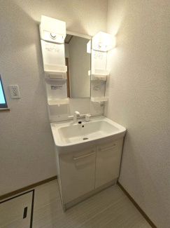 【独立洗面台】 | 春日部市藤塚 築浅中古戸建 | シャワーヘッド付きの独立洗面台