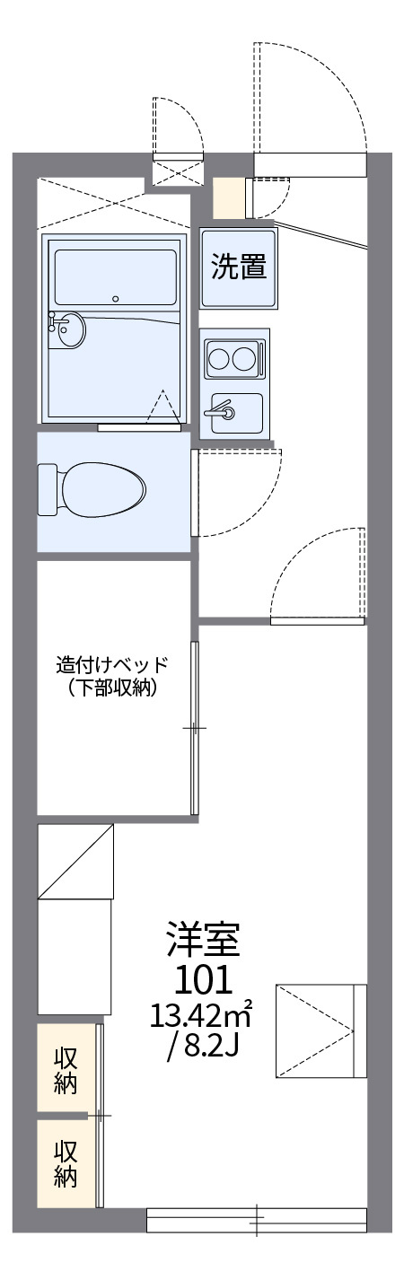 レオパレスイクシードⅡの間取り|画像2