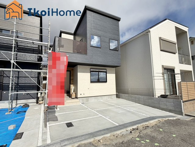 明石市朝霧南町3丁目第2　全3棟　3号棟　新築戸建の前面道路含む現地写真|【ホームページに現地動画掲載中】●年中無休：当日予約可●前面道路は幅員4ｍです。交通量も少なく安心！