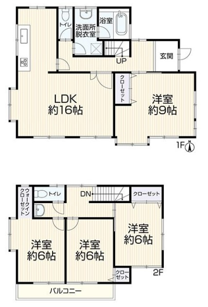 朝谷町　中古戸建の間取り