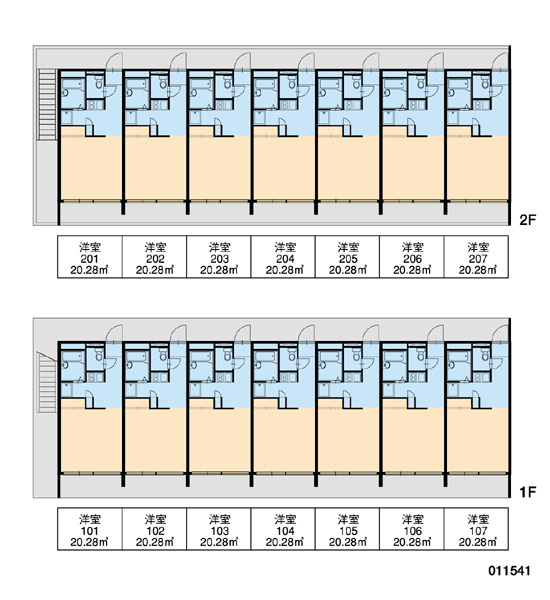 レオパレスTNの区画図