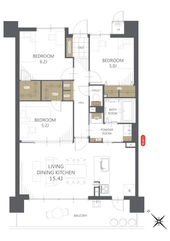 【間取り】サーパス下松中央線 