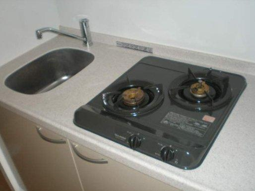 CITY SPIRE幸町のキッチン|CITY SPIRE幸町（旧キャピトル幸町）ガス2口コンロシステムキッチン