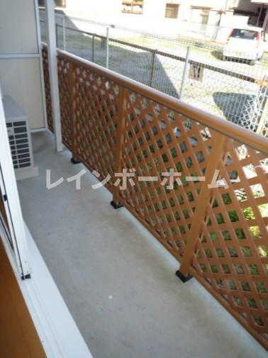 ヴァーグ弐番館のバルコニー|※別部屋参考写真