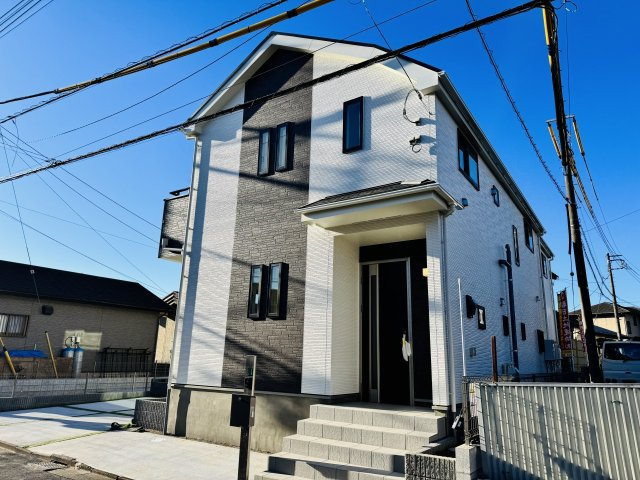 八王子市　寺田町　新築一戸建ての外観|～敷地広々45坪超　2台駐車可能カースペース付き　省エネ性能・長期優良住宅認定～