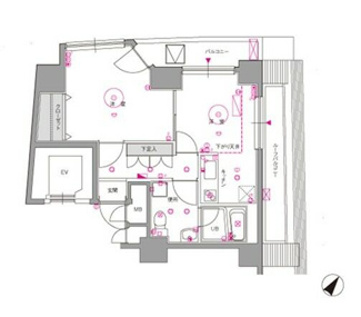 【間取り】 | ル・リオン目黒Ⅱ