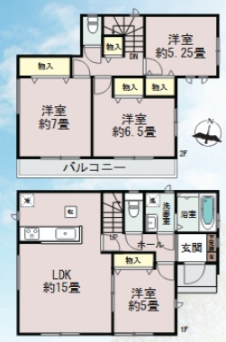 【間取り】 | 千葉市中央区寒川町２丁目１２２番