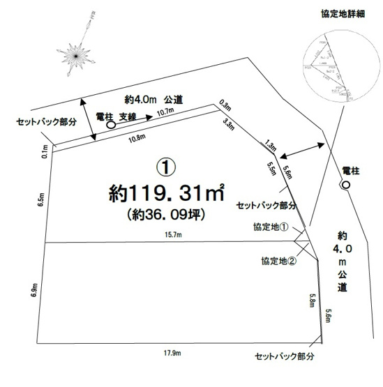 【土地図】 | 松戸市平賀10期　全2区画