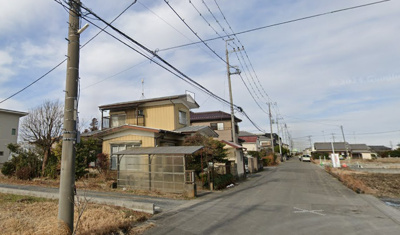 【前面道路含む現地写真】 | 越谷市大字恩間新田土地