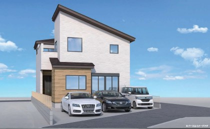 西東京市泉町3丁目　新築一戸建　西武池袋線　ひばりヶ丘の外観パース