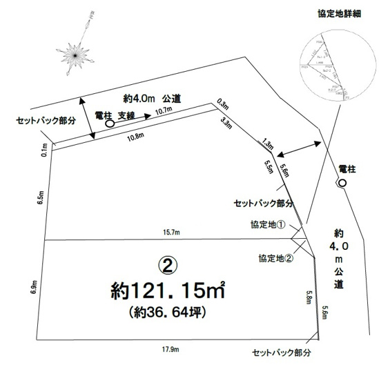 【土地図】 | 松戸市平賀10期　全2区画