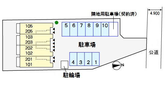 カーサ・アンダンテの区画図